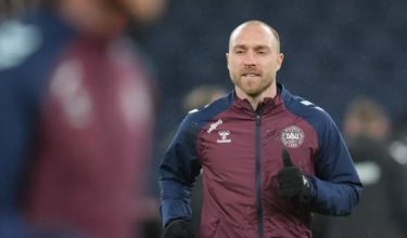 Eriksen rebah buat kali kedua ketika beraksi mewakili Denmark. Foto/AFP