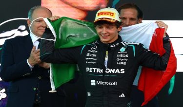 Formula One F1 - Monaco Grand Prix - Circuit de Monaco, Monaco - June 7, 2026 Mercedes' Andrea Kimi Antonelli celebrates on the podium after winning the Monaco Grand Prix REUTERS/Yves Herman