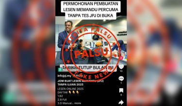 Foto FB Jabatan Pengangkutan Jalan Malaysia