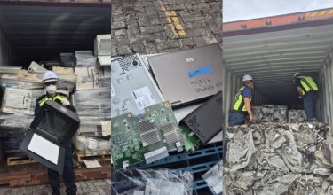 Sebanyak 21 kontena dikenal pasti mengandungi bahan sisa elektrik di Pelabuhan Klang/Foto AKPS Pelabuhan Klang