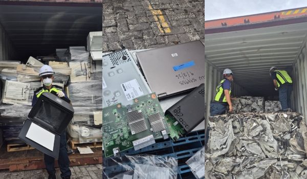 Sebanyak 21 kontena dikenal pasti mengandungi bahan sisa elektrik di Pelabuhan Klang/Foto AKPS Pelabuhan Klang