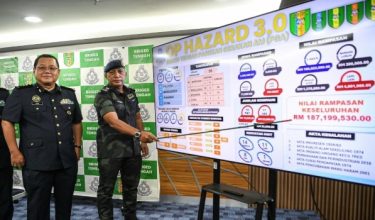 Sidang media di Markas PGA Briged Tengah/Foto BERNAMA