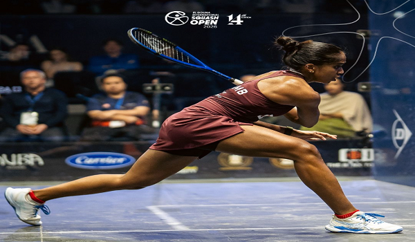 Pemain skuasy negara S. Sivasangari tersingkir di suku akhir Kejohanan Skuasy Terbuka Antarabangsa El Gouna 2026./foto FB El Gouna Squash