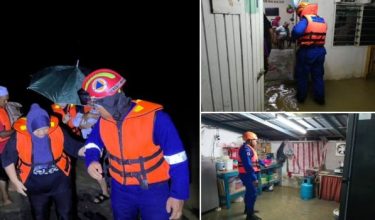 12 keluarga dari Kampung Sungai Tengas terjejas banjir/Foto Bernama