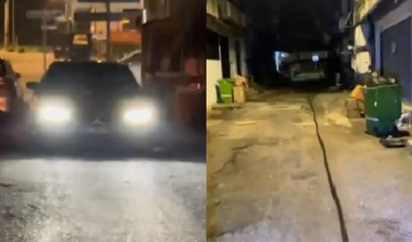 Tangkap layar video lima lelaki yang disyaki terlibat dalam kegiatan mencuri kabel milik Telekom Malaysia (TM) di Jalan Dato Sulaiman, Taman Tun Dr Ismail (TTDI)
