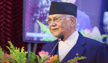 Perdana Menteri Nepal, Khadga Prasad Sharma Oli.