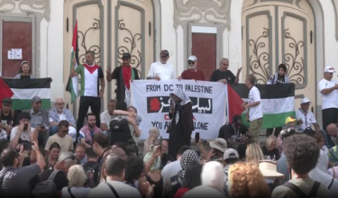 Aktivis Global Sumud Flotilla suarakan solidariti.