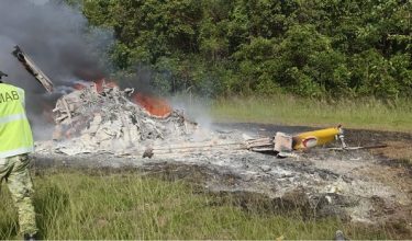 Pasukan itu dijadual berlepas kira-kira pukul sembilan pagi menggunakan helikopter JBPM