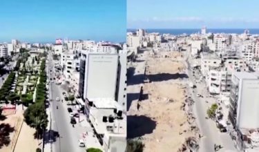 Perbezaan keadaan di Gaza sebelum dan selepas diserang rejim Zionis/ REUTERS