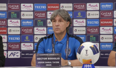 Pengendali Johor Darul Ta'zim (JDT), Hector Bidoglio / Foto RTM