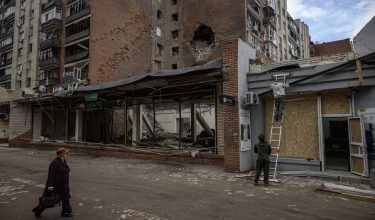 Antara kerosakan bangunan di Ukraine akibat serangan Rusia/AFP
