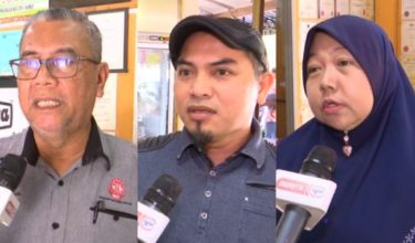Zahari Abd Murad (kiri), Khairul Ahmad (tengah) dan Musalmah Mat Asin (kanan)