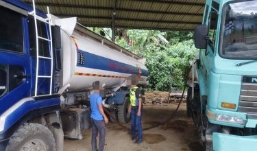 Antara lori yang digunakan untuk melakukan aktiviti penyelewengan diesel.
