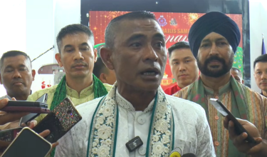 Ketua Polis Kuala Lumpur, Datuk Fadil Marsus bercakap kepada pemberita selepas menghadiri Majlis Sambutan Deepavali di Ibu Pejabat Polis Kontinjen (IPK) Kuala Lumpur