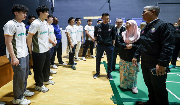 Lawatan Penaung BAM, Datuk Seri Dr Wan Azizah Wan Ismail ke Akademi Badminton Malaysia (ABM) / FOTO BERNAMA