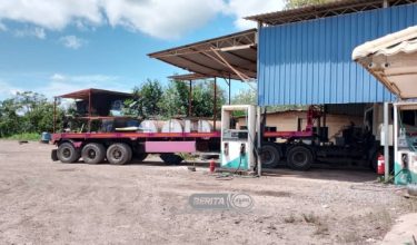 Gudang di Kawasan Perindustrian bukit Kayu Hitam dijadikan tempat operasi sleweng minyak diesel