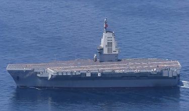 Kapal pengangkut pesawat baharu China, Fujian. / Foto AFP
