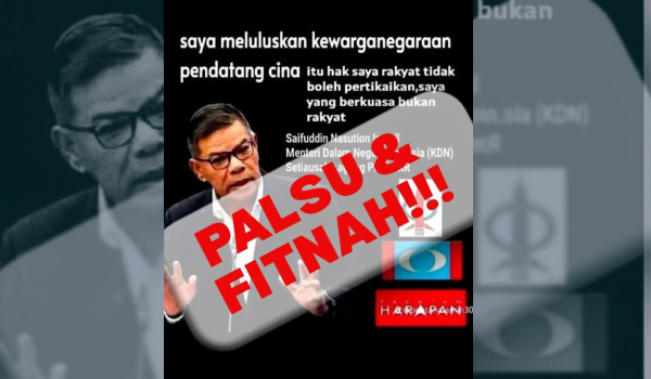 1305 NSL SAIFUDDIN BERITA PALSU