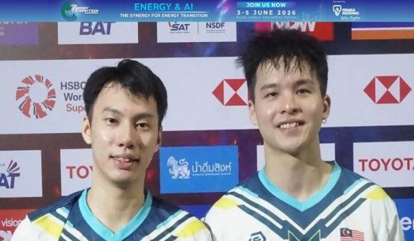 Chia Wei Jie-Teo Ee Yi antara pasangan yang mara ke pusingan kedua badminton Terbuka Thailand 2026/Foto Bernama