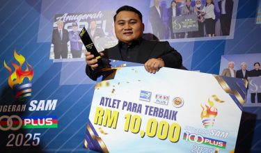 Bonnie menyamai rekod Datuk Azizulhasni selaku penerima anugerah utama SAM terbanyak /Foto Bernama