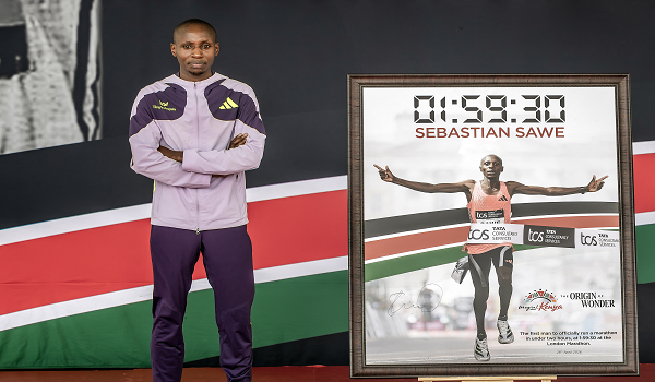 Pelari Kenya, Sabastian Sawe./Foto AFP