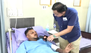 Ramesh Viswashkumar, 40, menceritakan detik cemas yang dilaluinya kepada media tempatan - Reuters