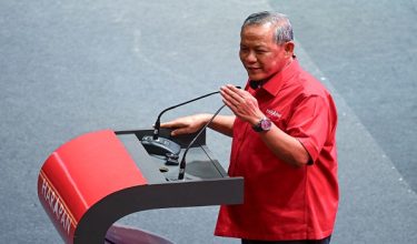 SEREMBAN, 12 Jun -- Menteri Besar Negeri Sembilan merangkap Pengerusi Pakatan Harapan Negeri Sembilan Datuk Seri Aminuddin Harun berucap pada Pelancaran Jentera Pilihan Raya Pakatan Harapan Negeri Sembilan di Karisma Arena Seremban, hari ini.

--fotoBERNAMA (2026) HAK CIPTA TERPELIHARA