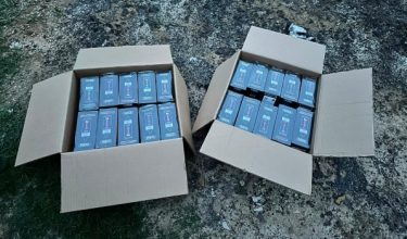 Peranti vape pelbagai perisa yang dirampas PGA selepas ditinggalkan penyeludup di Pengkalan Haram Pok Dik, Bakong, Pasir Mas/Foto PGA Briged Tenggara