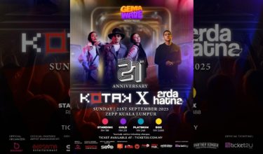OTAK bakal meraikan ulang tahun ke-21 mereka dengan konsert istimewa Road to 21st Anniversary KOTAK x Arda Hatna di ibu negara pada 21 September 2025