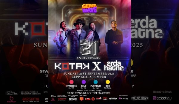 OTAK bakal meraikan ulang tahun ke-21 mereka dengan konsert istimewa Road to 21st Anniversary KOTAK x Arda Hatna di ibu negara pada 21 September 2025