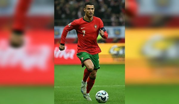 Cristiano Ronaldo semasa aksi Liga Negara-Negara UEFA, Kumpulan A1 antara Poland dan Portugal di Stadium Nasional, Warsaw, Poland semalam/AFP
