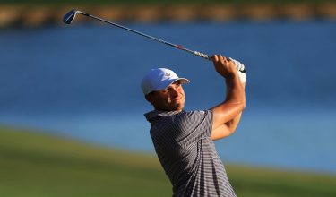 PONTE VEDRA BEACH, FLORIDA - MARCH 13: Ludvig Aberg of Sweden hits his second shot on the 18th hole during the second round of THE PLAYERS Championship 2026 at THE PLAYERS Stadium course at TPC Sawgrass on March 13, 2026 in Ponte Vedra Beach, Florida. (Photo by David Cannon/Getty Images) (Photo by DAVID CANNON / David Cannon Collection / Getty Images via AFP)