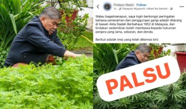 Perbandingan imej asal Datuk Seri Mohamad Sabu dengan imej palsu dimanipulasi guna kecerdasan buatan (AI) dan tular di media sosial