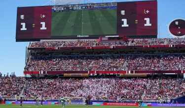 Soccer Football - FIFA World Cup 2026 - Group B - Qatar v Switzerland - San Francisco Bay Area Stadium, Santa Clara, California, U.S. - June 13, 2026 General view during the match IMAGN IMAGES via Reuters/Darren Yamashita