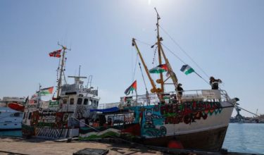 Kapal Handala mula berlayar ke Gaza/Foto Reuters