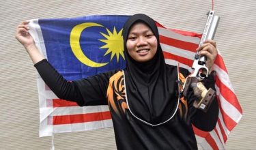 Atlet menembak kebangsaan, Nurul Syasya Nadiah Mohd Arifin.-Foto Bernama