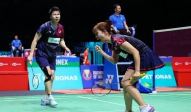 Beregu Campuran Negara Goh Soon Huat - Shevon Lai Jemie.-Foto Bernama