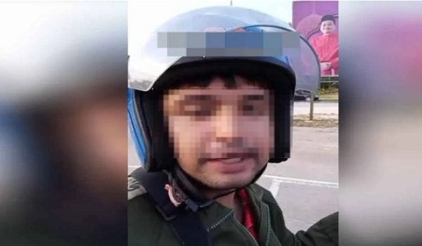 Tangkap layar video memaparkan seorang lelaki yang mendatangkan keaiban terhadap Perdana Menteri dan menghasut rakyat Bachok supaya tidak menyertai Majlis Sambutan Aidilfitri MADANI baru-baru in