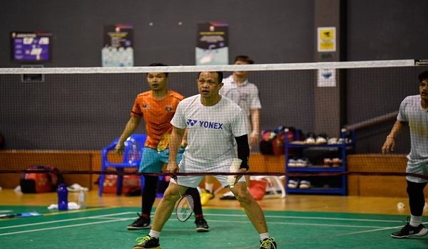 Pengarah Kejurulatihan Beregu Persatuan Badminton Malaysia (BAM) Rexy Mainaky ketika sesi latihan bersama skuad badminton negara di Akademi Badminton Malaysia / BERNAMA