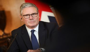 Britain's Prime Minister Keir Starmer and Japan's Prime Minister Sanae Takaichi (not pictured) attend a business roundtable meeting in Downing Street in London, Britain, June 14, 2026. REUTERS/Toby Shepheard/Pool