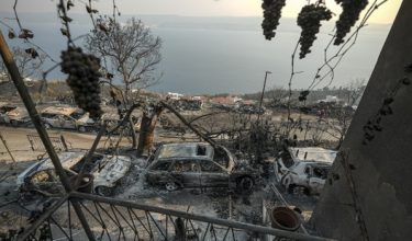 OMIS, CROATIA - AUGUST 14: An aftermath view of wildfire near Omis, Croatia on August 14, 2026. Samir Jordamovic / AnadoluNo Use USA No use UK No use Canada No use France No use Japan No use Italy No use Australia No use Spain No use Belgium No use Korea No use South Africa No use Hong Kong No use New Zealand No use Turkey