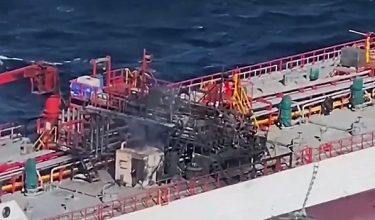 Dua kapal di Laut Hitam diserang dron/ Perkhidmatan Kecemasan Tulcea