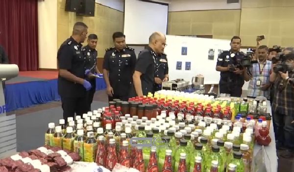 Pelbagai jenis dadah dirampas dalam serbuan di sebuah kediaman di Kajang