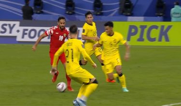 Aksi pembukaan kumpulan E Piala Asia 2023 Qatar di Stadium Al Janoub