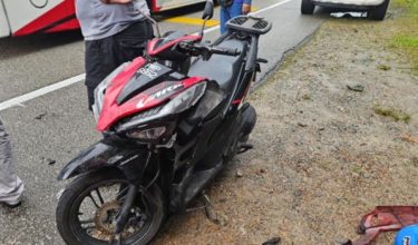 Penyelia tapak projek maut selepas motosikal ditunggangnya terbabit kemalangan dengan SUV di KM92 Jalan Kuala Terengganu–Kuantan, Paka/Foto Polis Terengganu