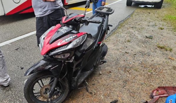 Penyelia tapak projek maut selepas motosikal ditunggangnya terbabit kemalangan dengan SUV di KM92 Jalan Kuala Terengganu–Kuantan, Paka/Foto Polis Terengganu