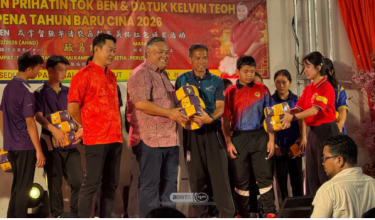 Majlis Sumbangan Prihatin Tok Ben dan Datuk Kelvin sempena Tahun Baharu Cina 2026, di Dewan Orang Ramai Kampung Pauh Setia