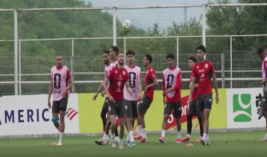 Para pemain Tunisia kembali ke padang latihan sebagai persediaan menentang Jepun / REUTERS