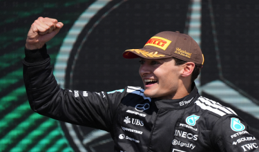 Pelumba Mercedes-AMG Petronas, George Russell meraikan kejayaannya muncul juara GP Kanada / REUTERS