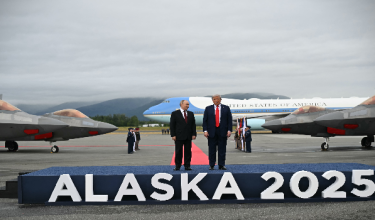 Presiden Putin tiba di Alaska  / Foto AFP